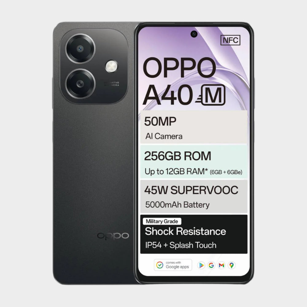هاتف - OPPO - A40m – سعة 256GB وذاكرة عشوائية 12GB - ASTKNAN