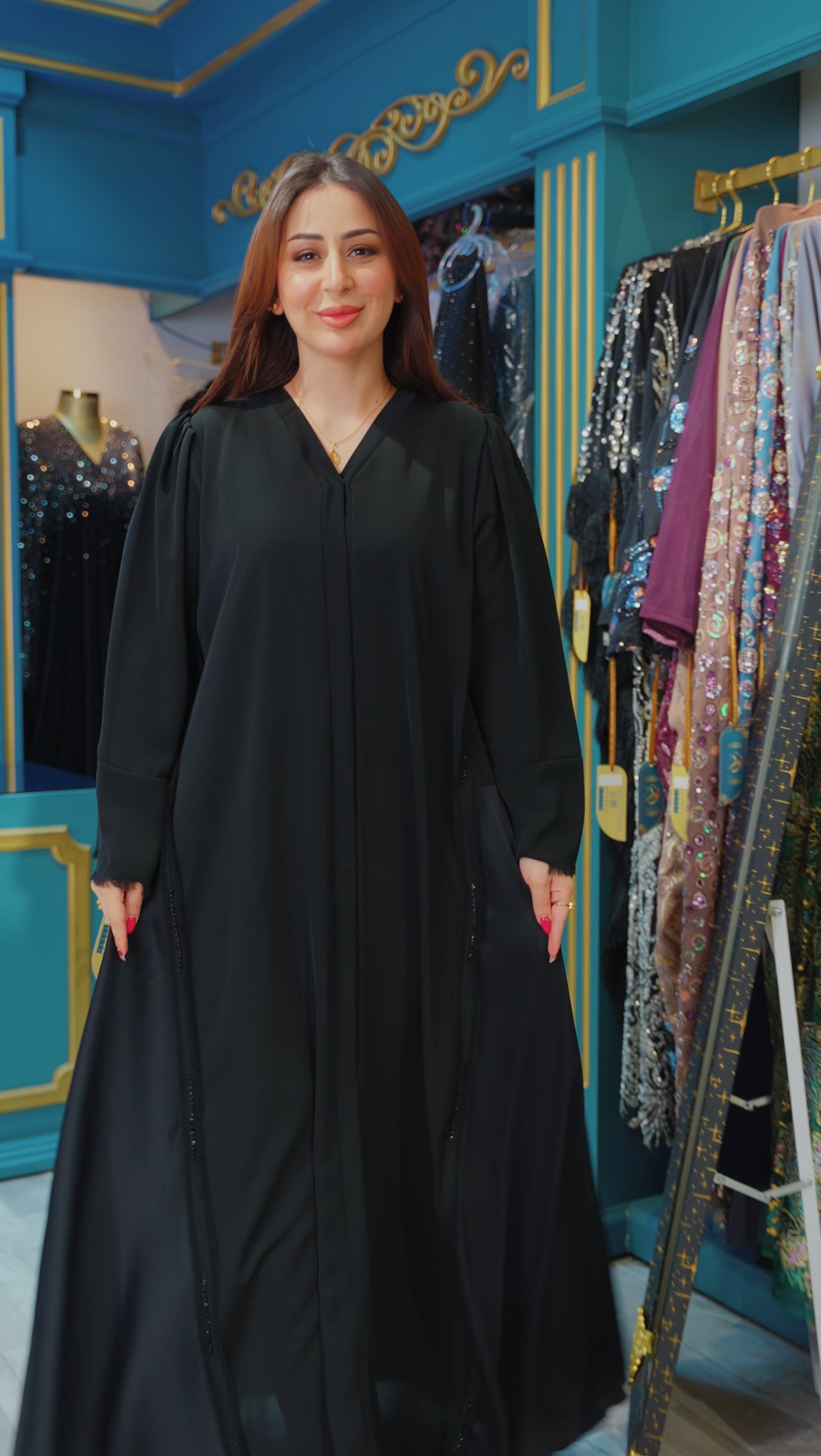 عباية دبل كلوش فاخرة - ASTKNAN