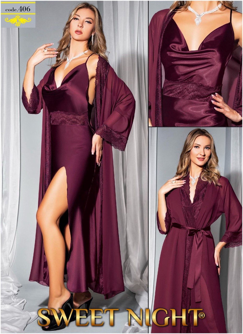 سيت نوم ست حرير تركي