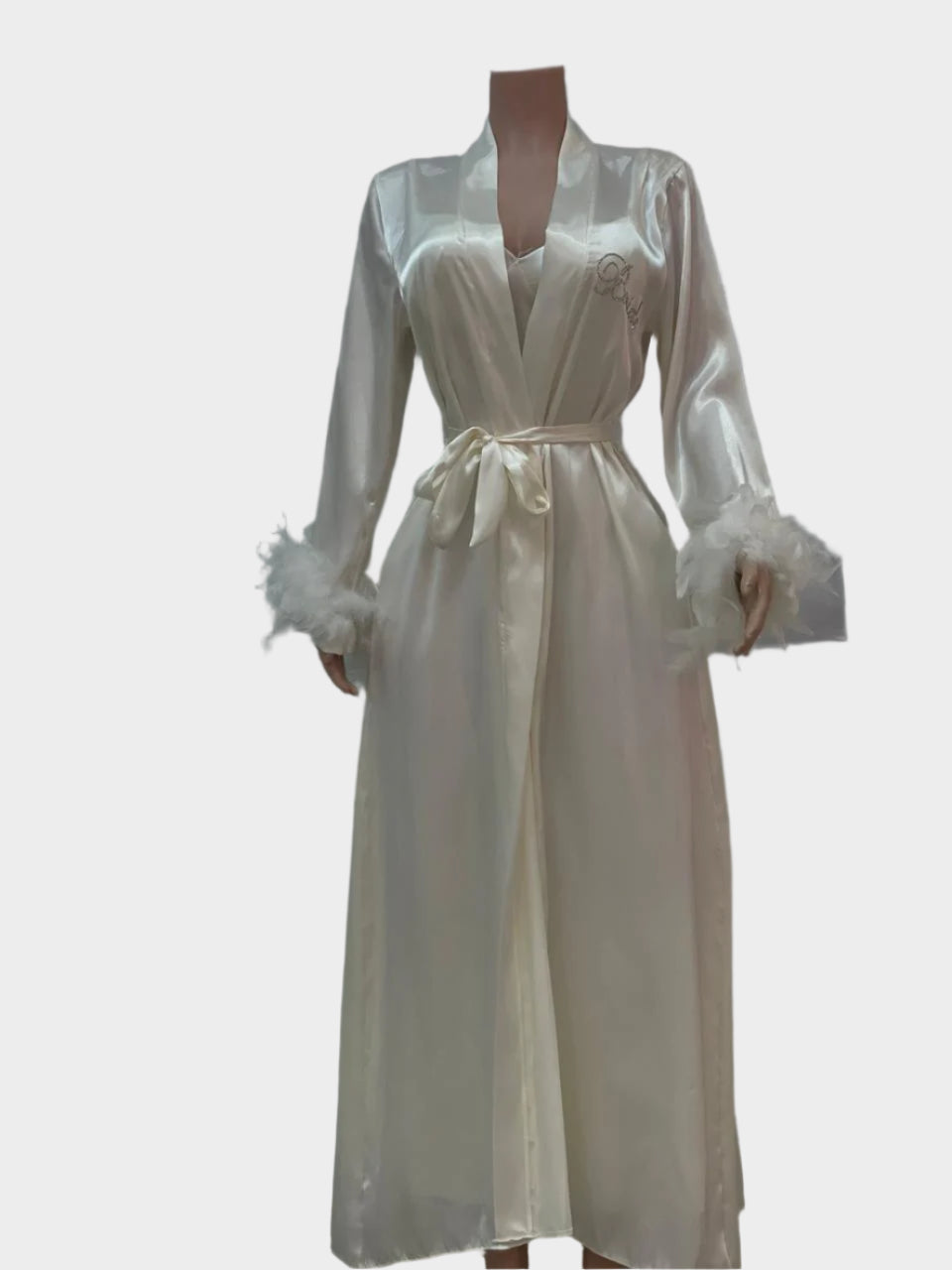 روب عروسة أبيض ستان لولي ذهبي +فضي - ASTKNAN